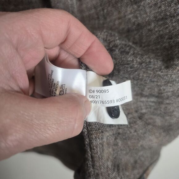 Express Shacket Men Small Shirt Jacket Button Up Plaid Gray Brown Lumberjack - Picture 8 of 9